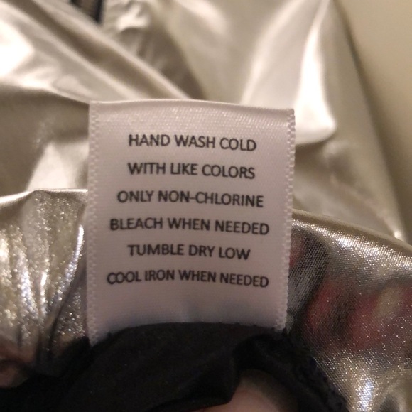 GB Silver Zipper Disco Jacket Medium NWT 🪩 🧥 - Picture 12 of 12